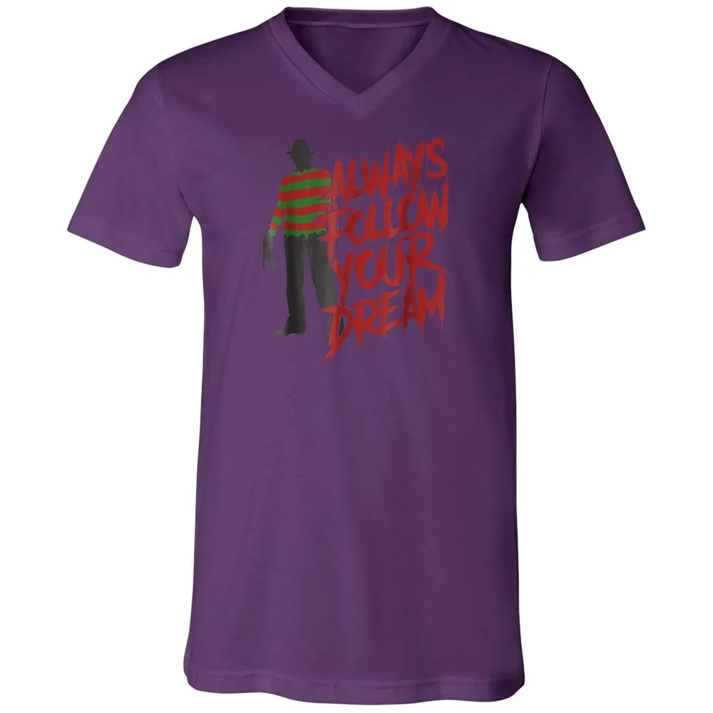 Unisex V-Neck T-Shirt - GDYDKJDM - Team Purple - 9