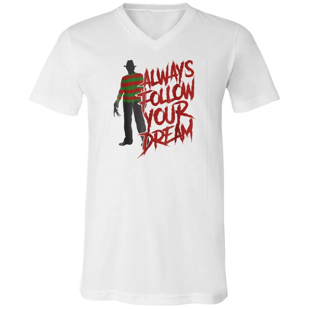 Unisex V-Neck T-Shirt - GDYDKJDM - White - 5