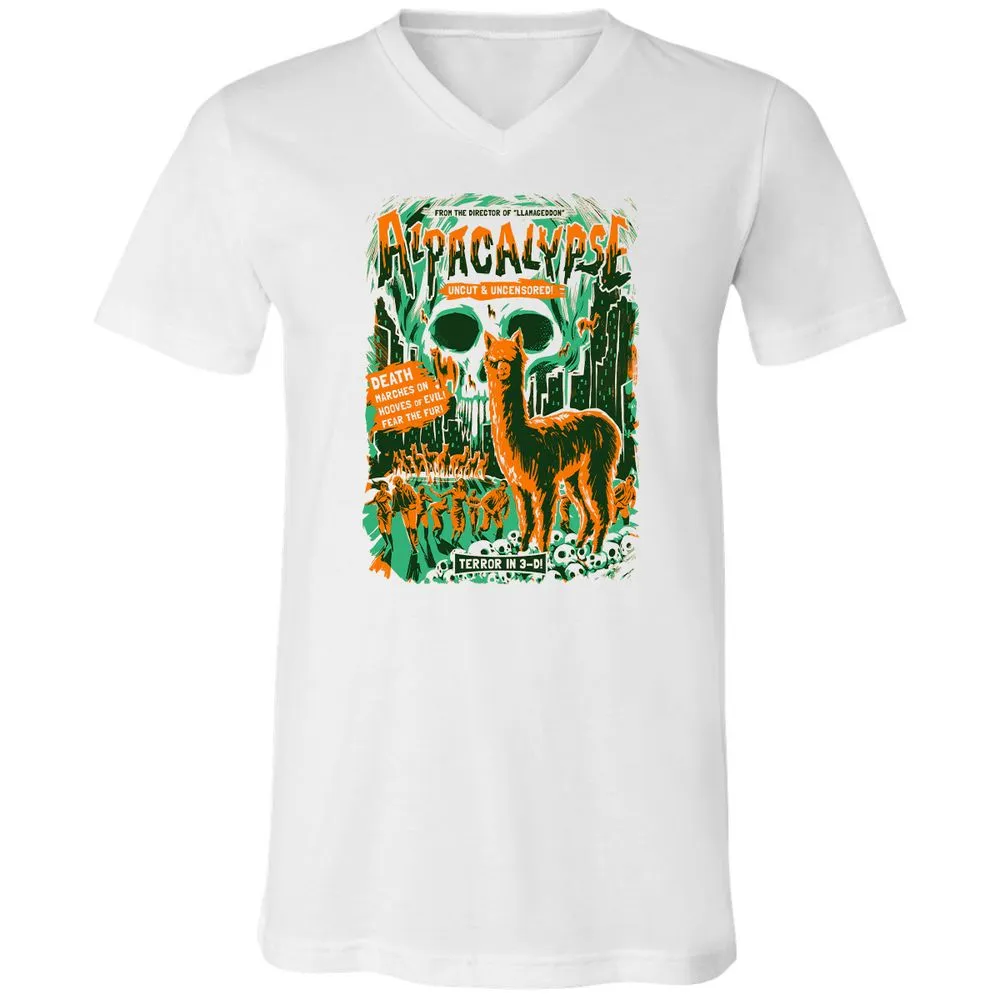 Unisex V-Neck T-Shirt - ASVZRE4L - White - 5