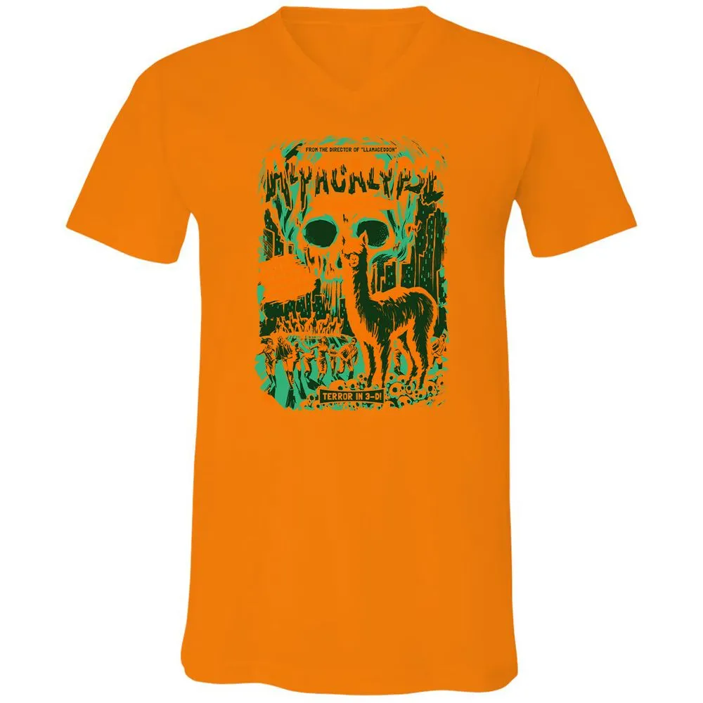 Unisex V-Neck T-Shirt - ASVZRE4L - Orange - 11