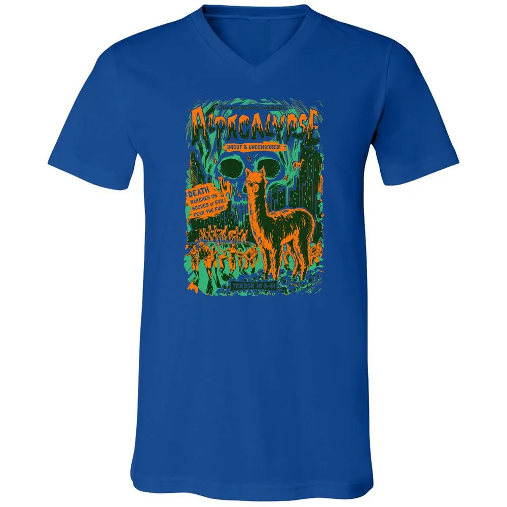 Unisex V-Neck T-Shirt - ASVZRE4L - True Royal - 4