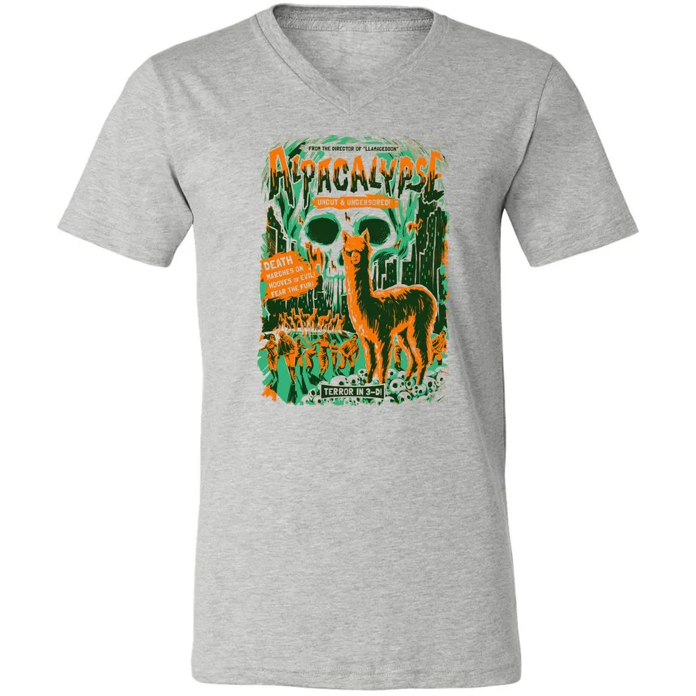 Unisex V-Neck T-Shirt - ASVZRE4L - Athletic Heather - 7