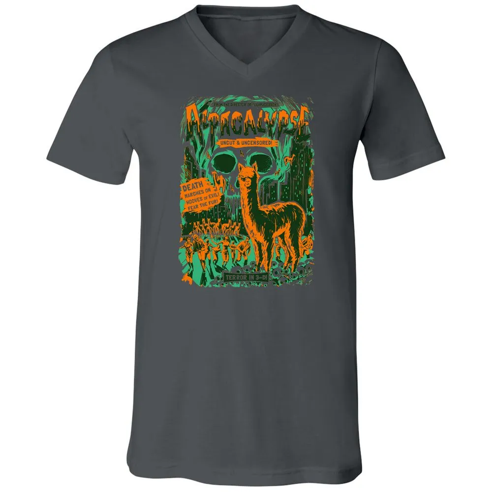 Unisex V-Neck T-Shirt - ASVZRE4L - Asphalt - 12