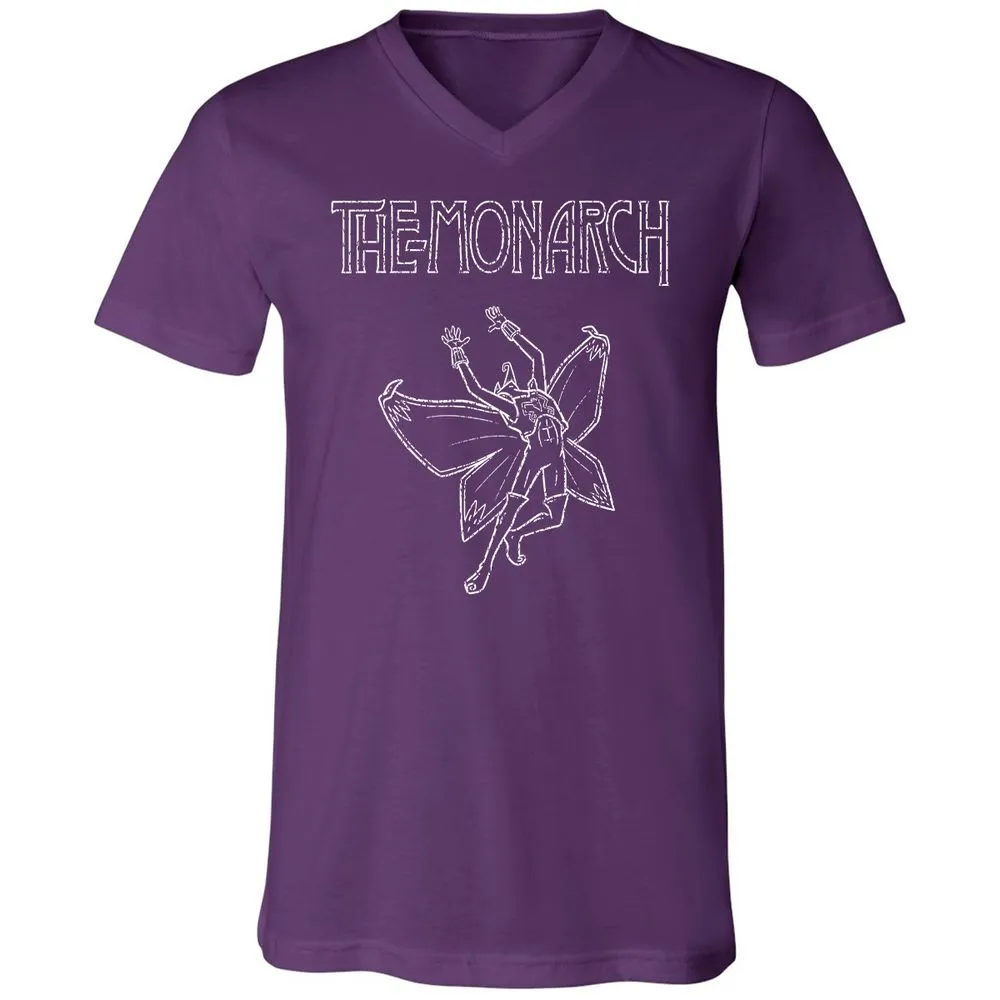 Unisex V-Neck T-Shirt - Y7WHKLB7 - Team Purple - 9