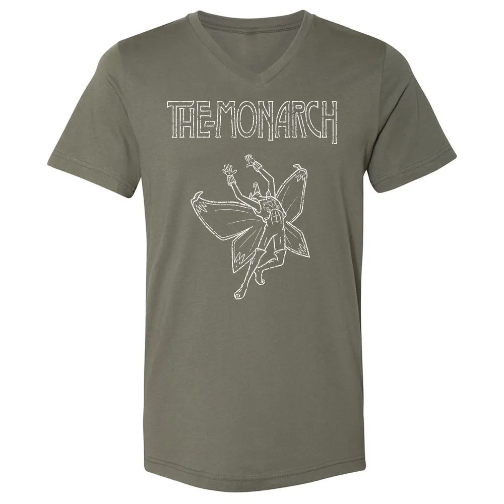 Unisex V-Neck T-Shirt - Y7WHKLB7 - Military Green - 10