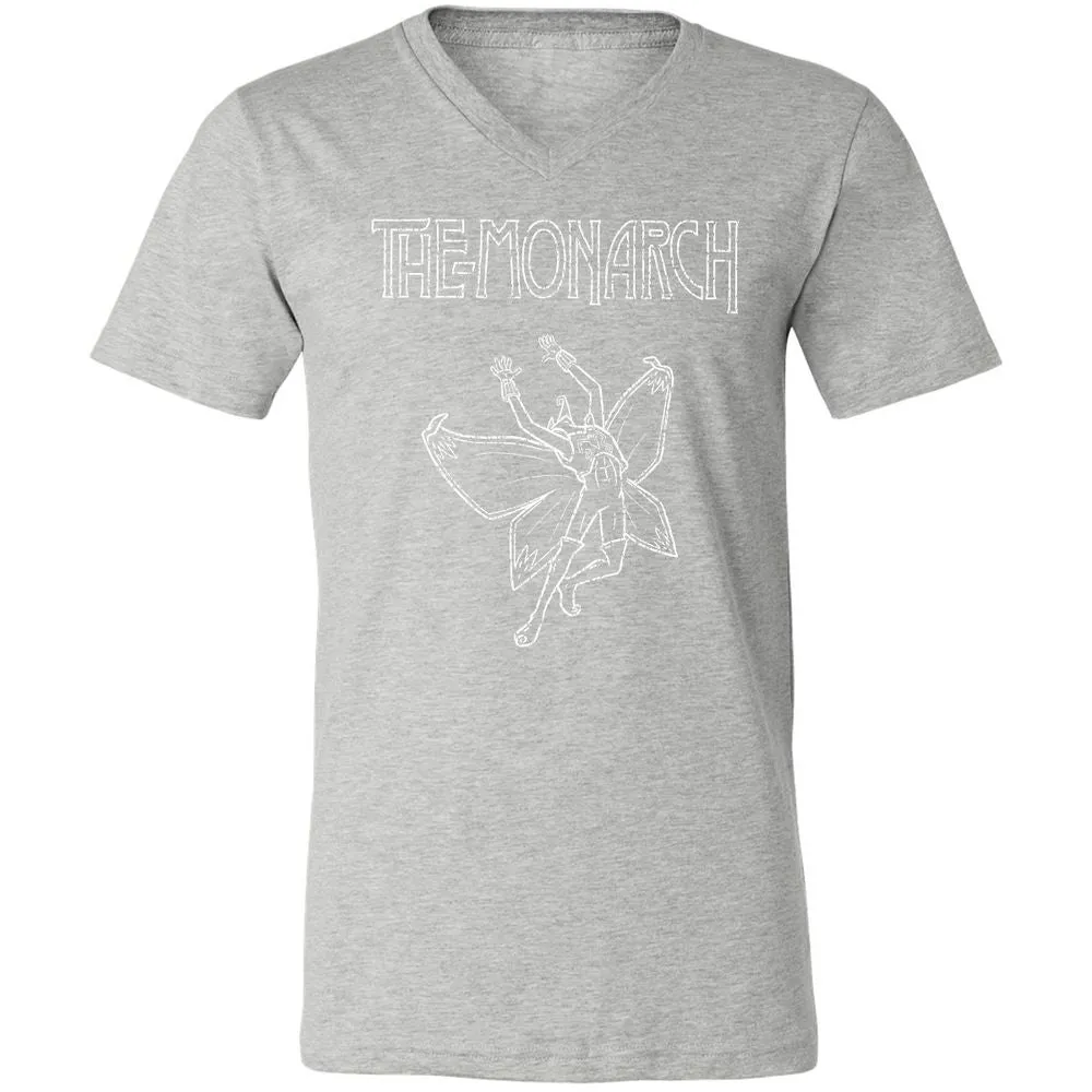 Unisex V-Neck T-Shirt - Y7WHKLB7 - Athletic Heather - 7