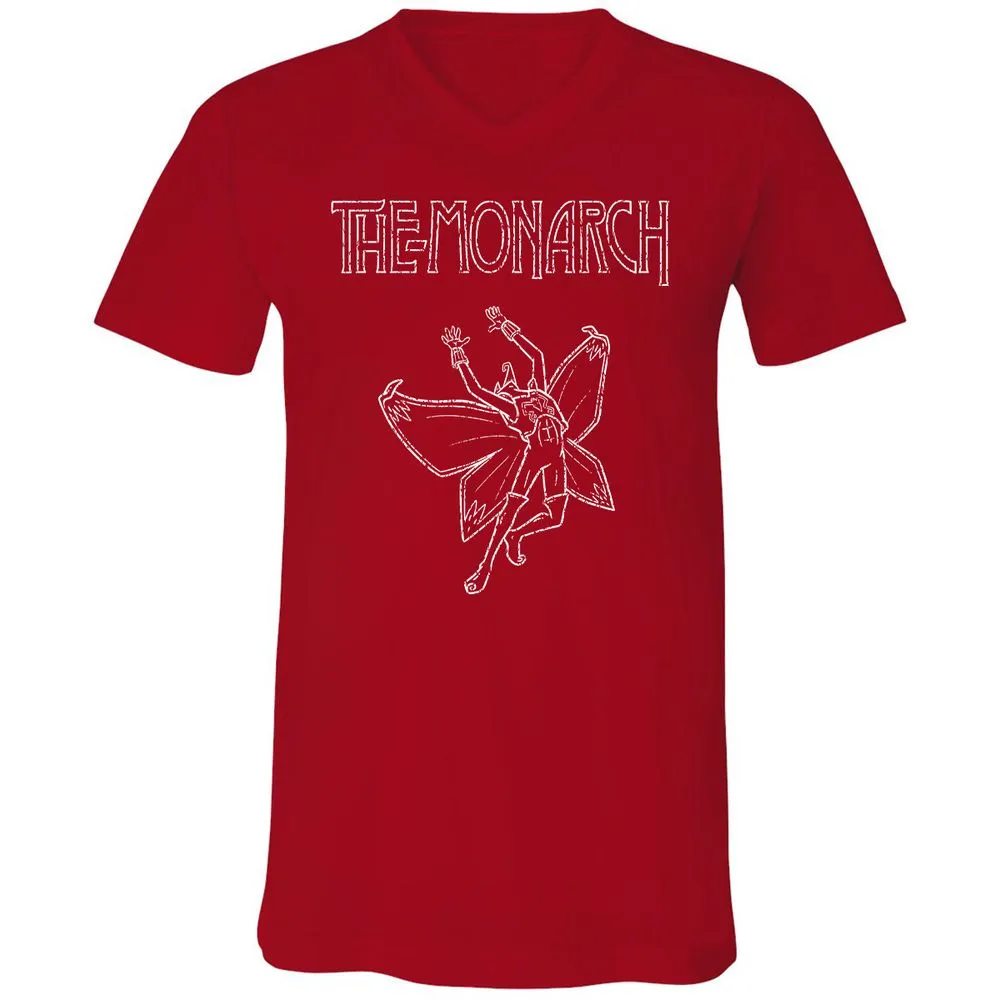 Unisex V-Neck T-Shirt - Y7WHKLB7 - Red - 3