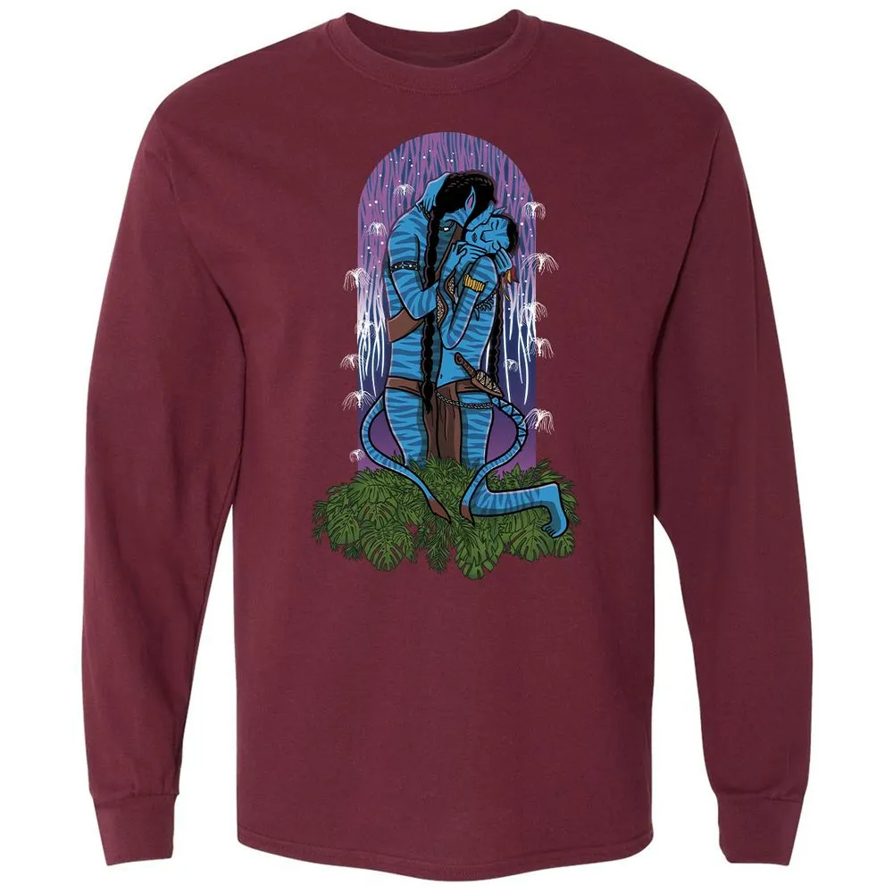 Long Sleeve T-Shirt - F459FEND - Maroon - 11