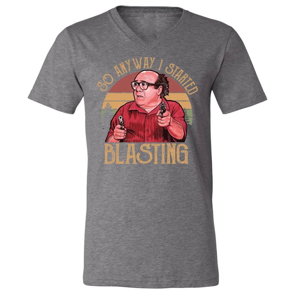 Unisex V-Neck T-Shirt - GW1T7WXJ - Deep Heather - 13