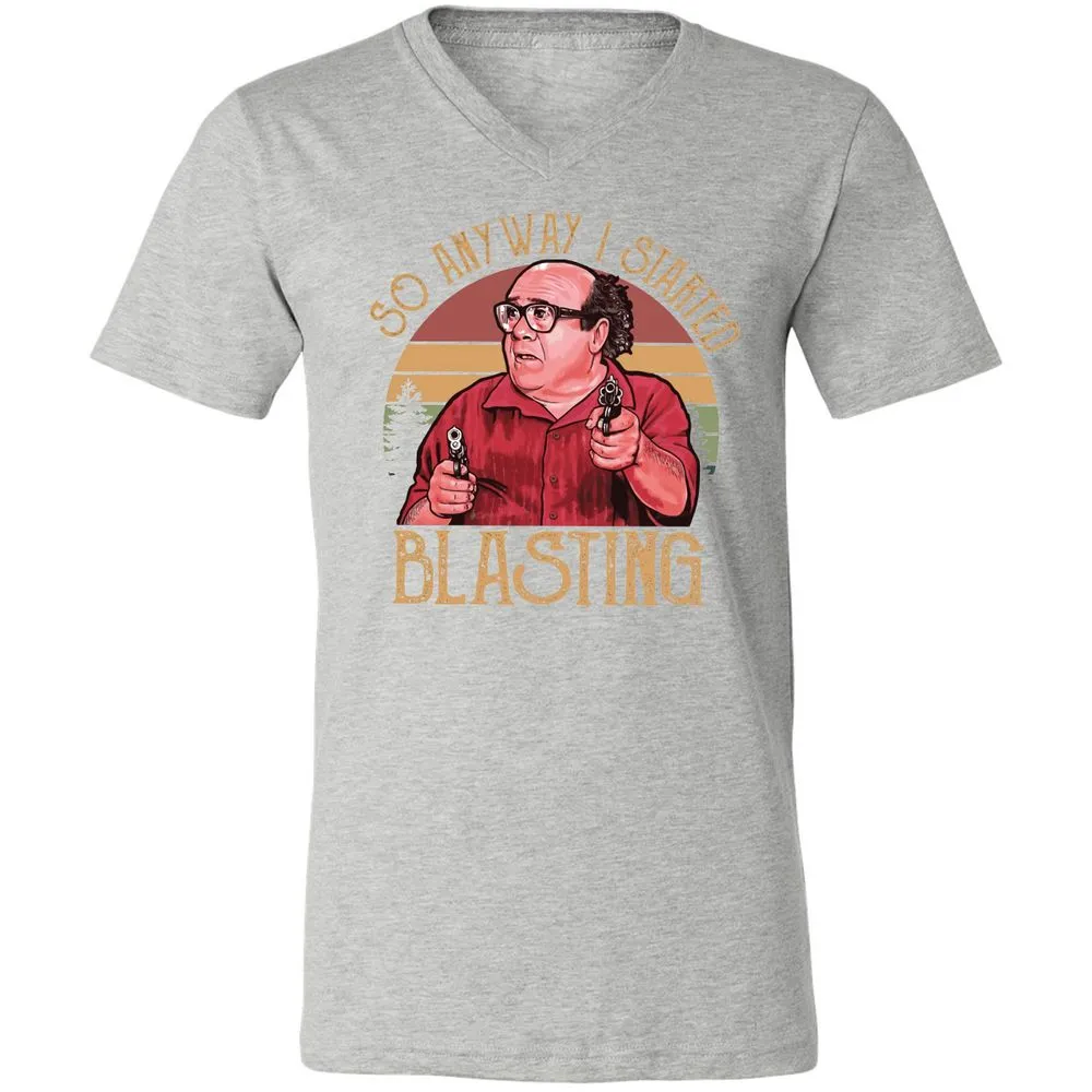 Unisex V-Neck T-Shirt - GW1T7WXJ - Athletic Heather - 7