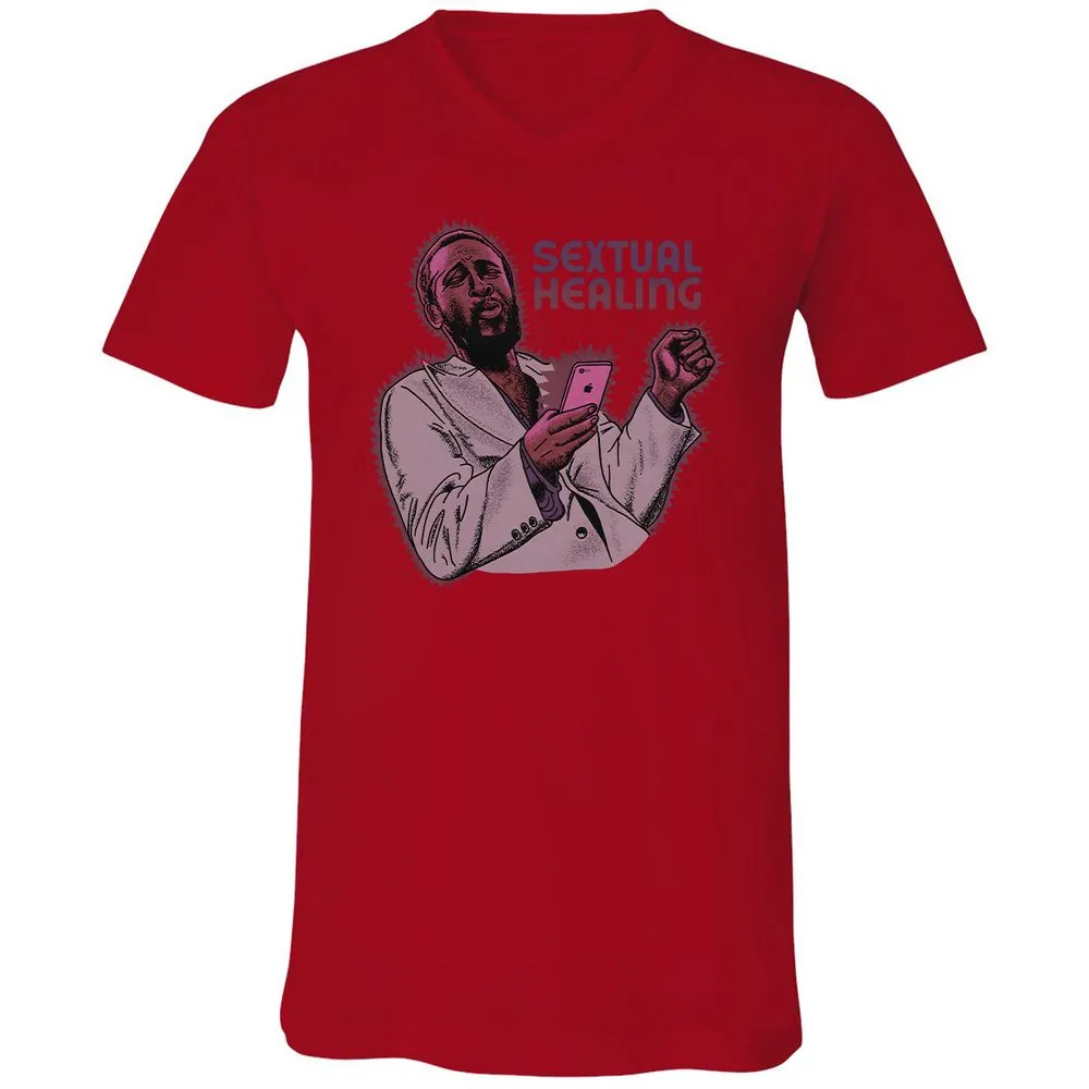 Unisex V-Neck T-Shirt - NC1REZ92 - Red - 3