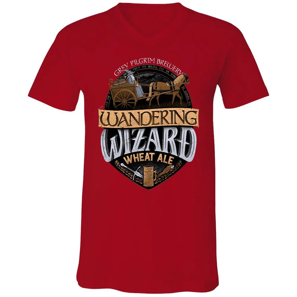Unisex V-Neck T-Shirt - 6X6ZNBM7 - Red - 3