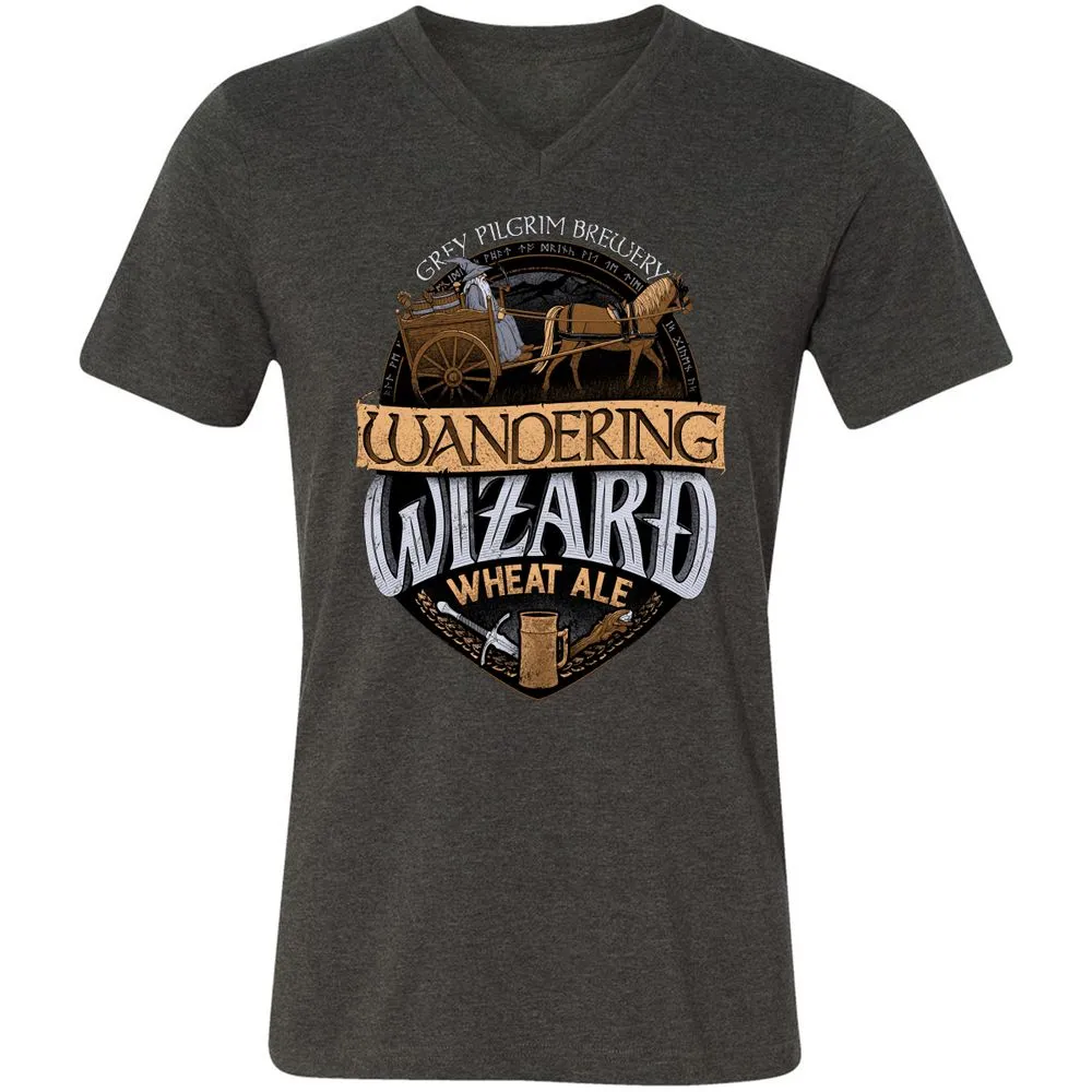 Unisex V-Neck T-Shirt - 6X6ZNBM7 - Dark Grey Heather - 8