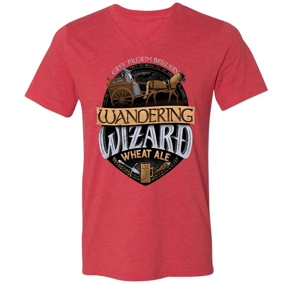 Unisex V-Neck T-Shirt - 6X6ZNBM7 - Heather Red - 16