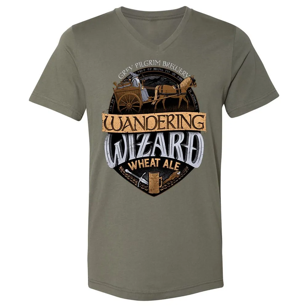 Unisex V-Neck T-Shirt - 6X6ZNBM7 - Military Green - 10