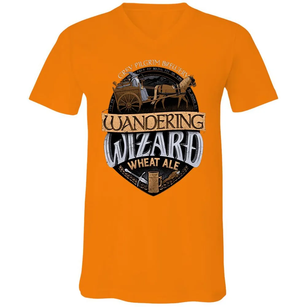 Unisex V-Neck T-Shirt - 6X6ZNBM7 - Orange - 11