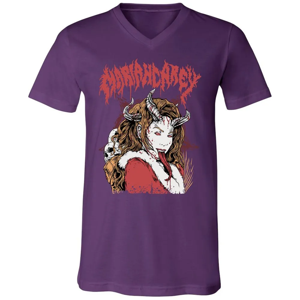 Unisex V-Neck T-Shirt - GHM9T5Z1 - Team Purple - 9