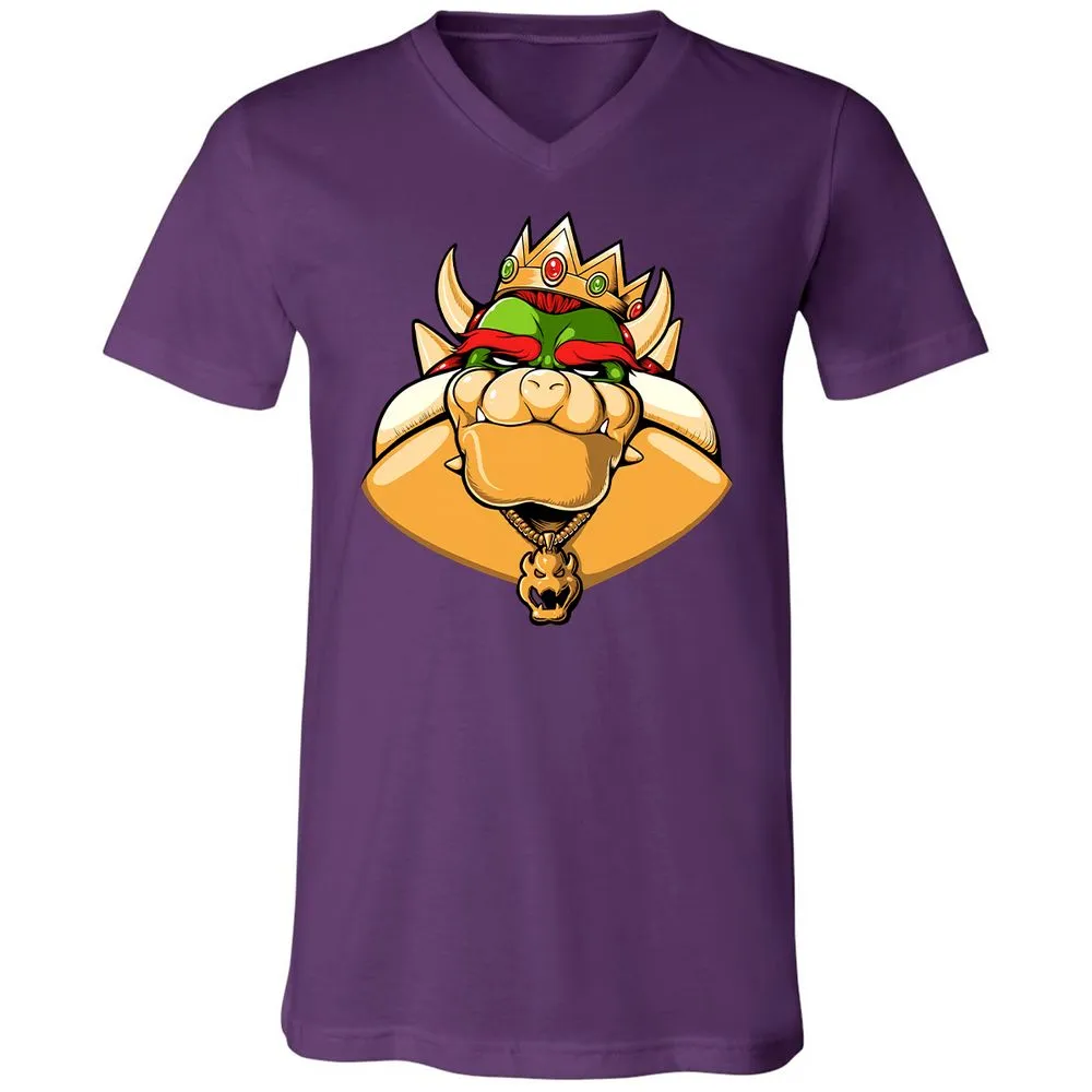 Unisex V-Neck T-Shirt - 4B3V2FG3 - Team Purple - 9