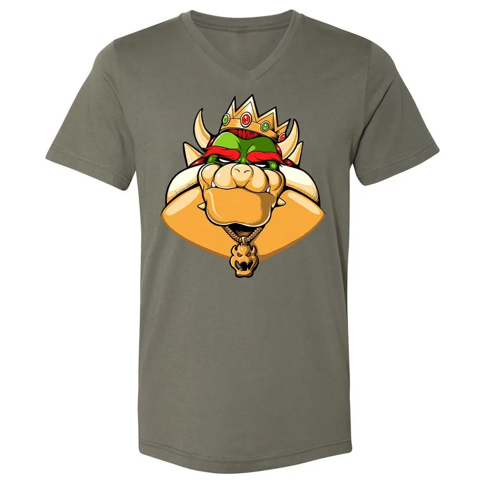 Unisex V-Neck T-Shirt - 4B3V2FG3 - Military Green - 10
