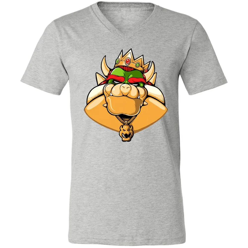 Unisex V-Neck T-Shirt - 4B3V2FG3 - Athletic Heather - 7
