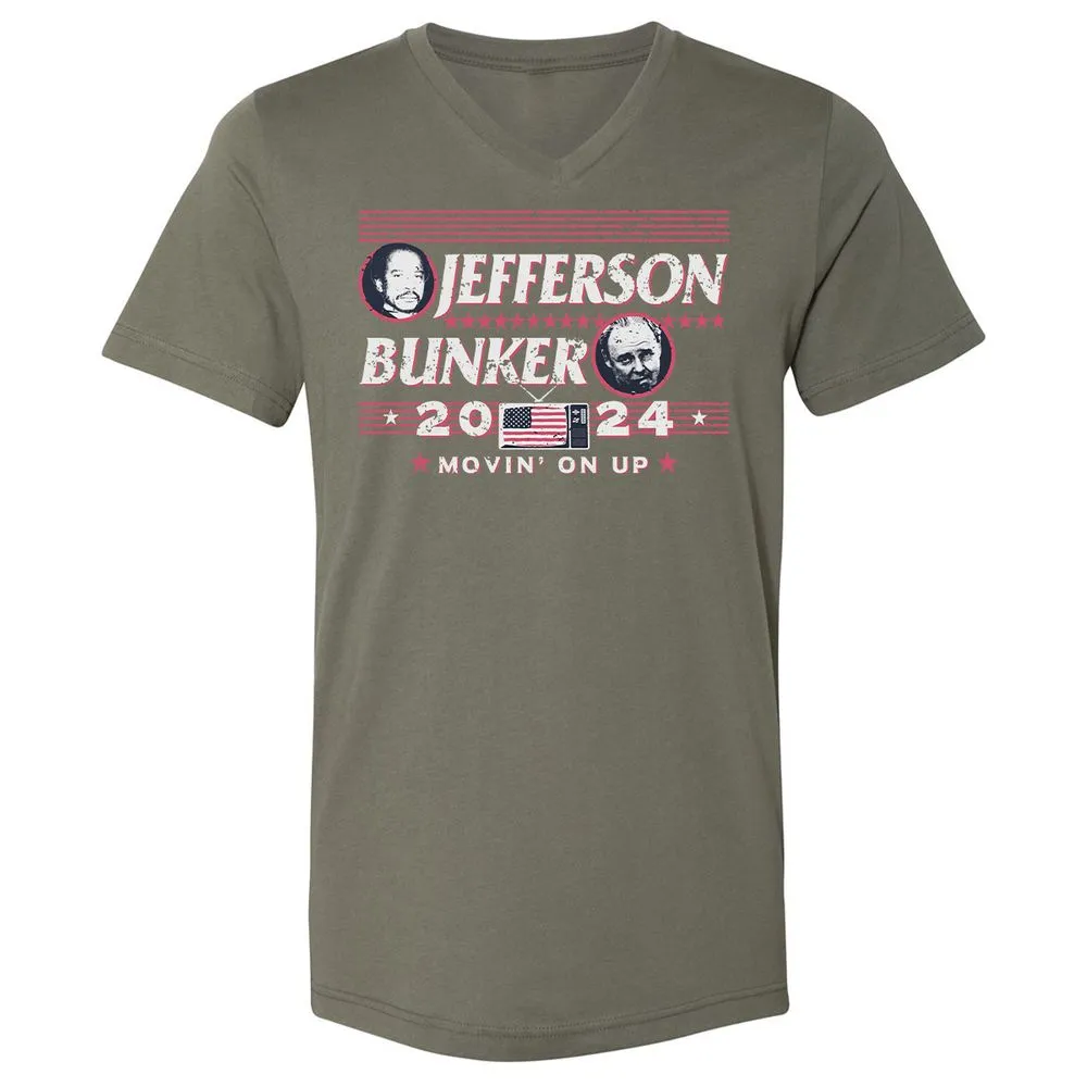 Unisex V-Neck T-Shirt - H4NS4AXM - Military Green - 10