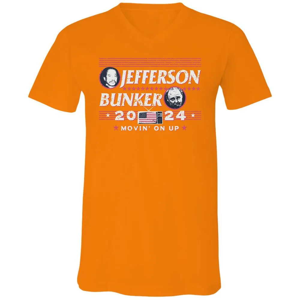 Unisex V-Neck T-Shirt - H4NS4AXM - Orange - 11