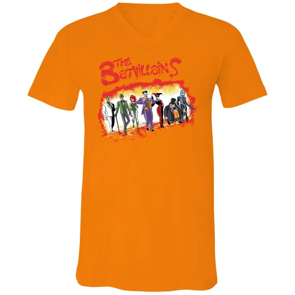 Unisex V-Neck T-Shirt - 447U6RXJ - Orange - 11