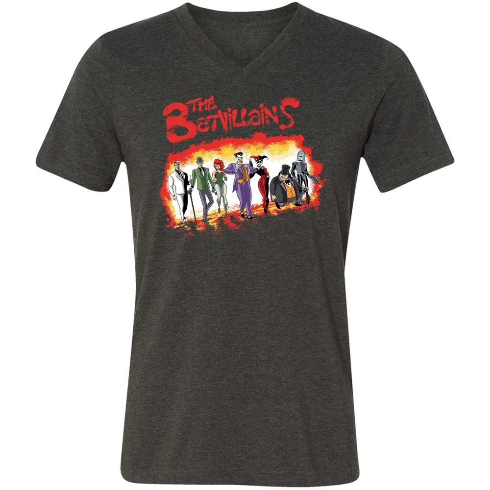 Unisex V-Neck T-Shirt - 447U6RXJ - Dark Grey Heather - 8