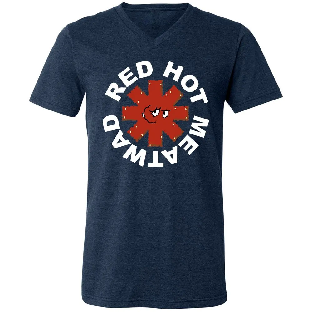 Unisex V-Neck T-Shirt - Z9ZL6VYN - Heather Navy - 15