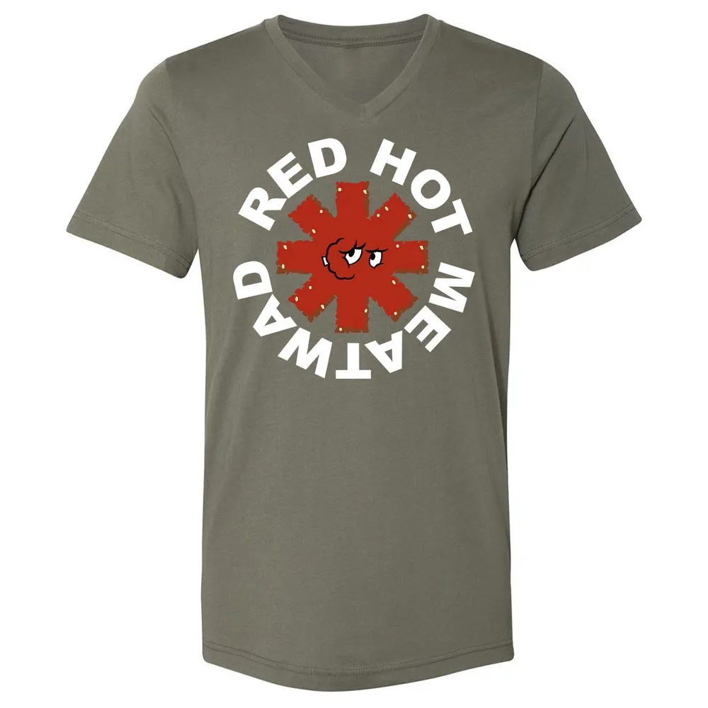 Unisex V-Neck T-Shirt - Z9ZL6VYN - Military Green - 10