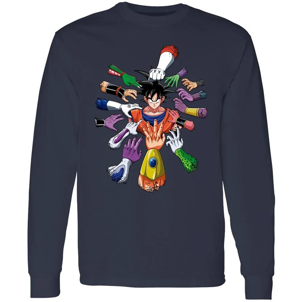 Long Sleeve T-Shirt - HCKKAJFD - Navy - 2