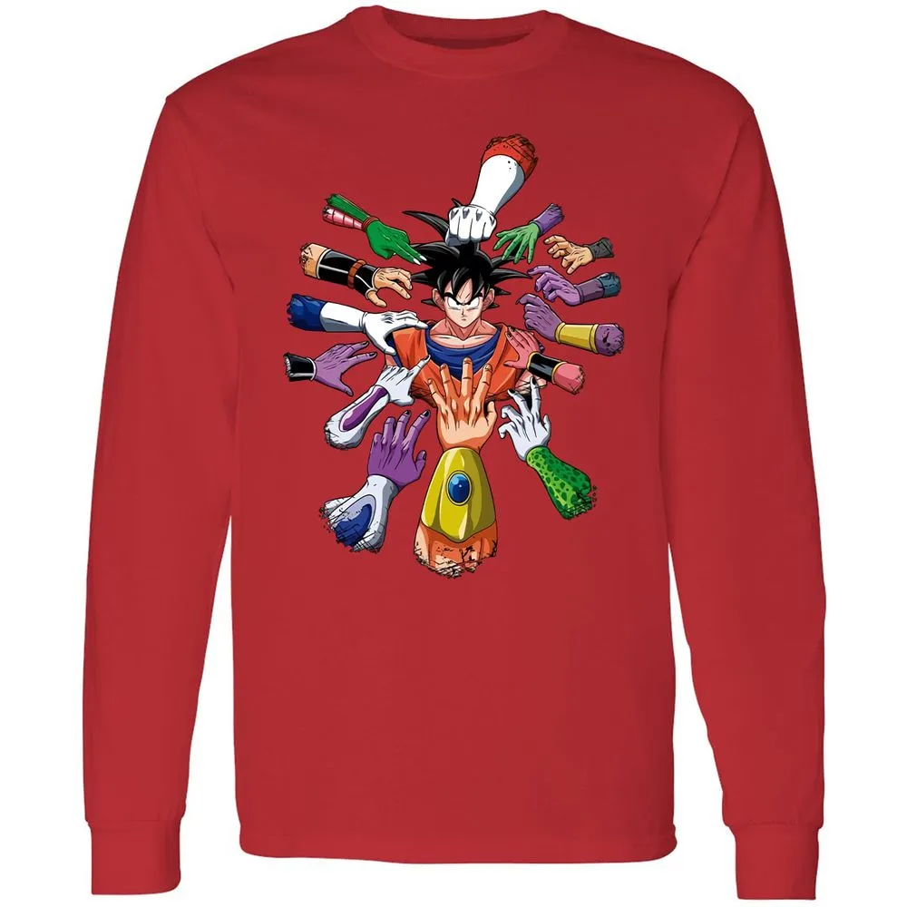 Long Sleeve T-Shirt - HCKKAJFD - Red - 14