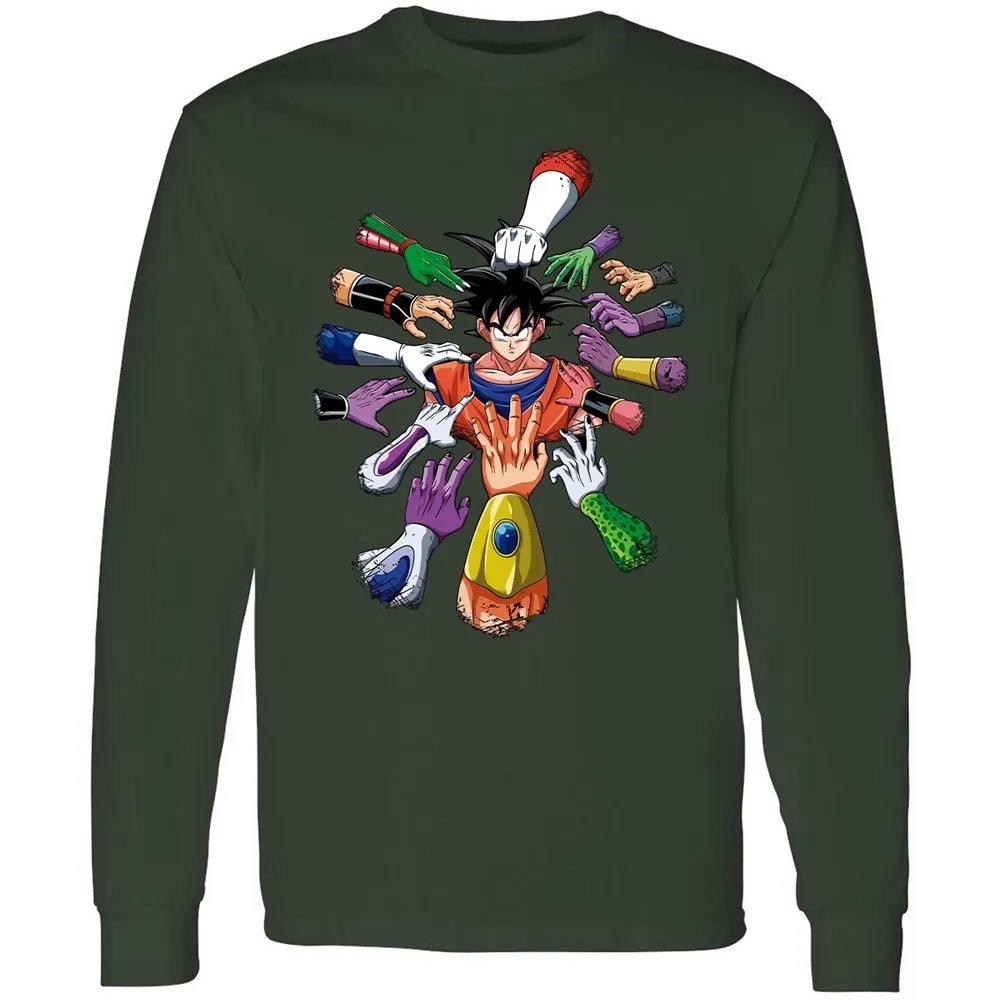 Long Sleeve T-Shirt - HCKKAJFD - Forest Green - 4