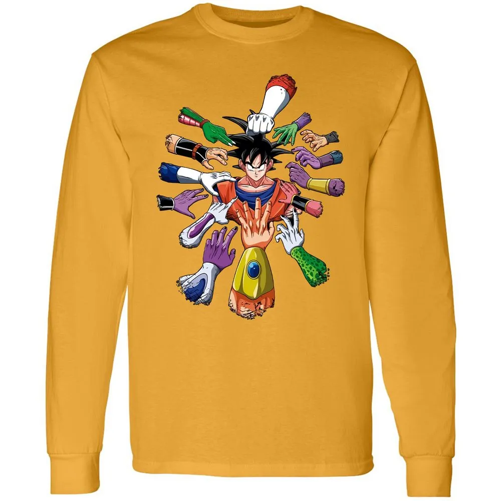 Long Sleeve T-Shirt - HCKKAJFD - Gold - 9