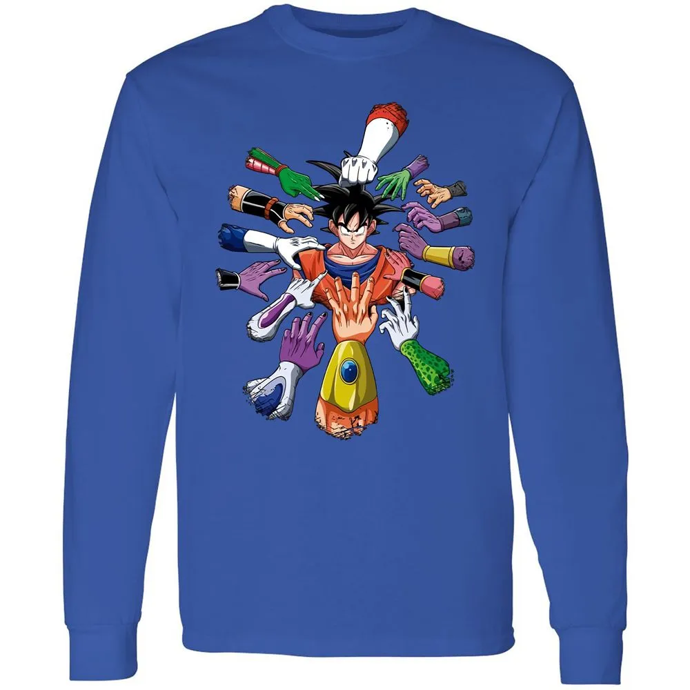 Long Sleeve T-Shirt - HCKKAJFD - Royal - 8