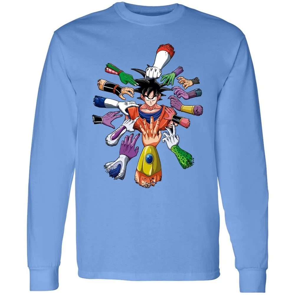 Long Sleeve T-Shirt - HCKKAJFD - Carolina Blue - 12