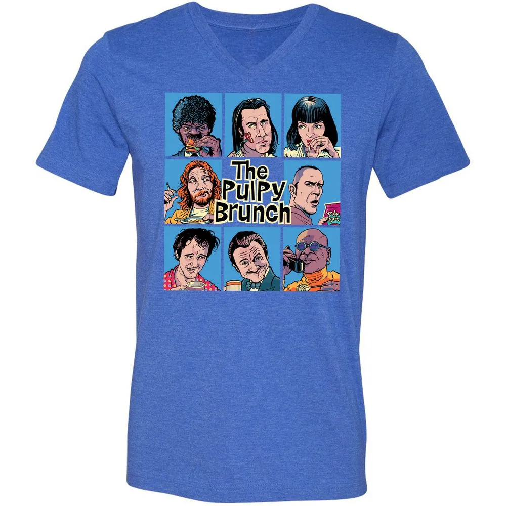 Unisex V-Neck T-Shirt - M234R38U - Heather True Royal - 14
