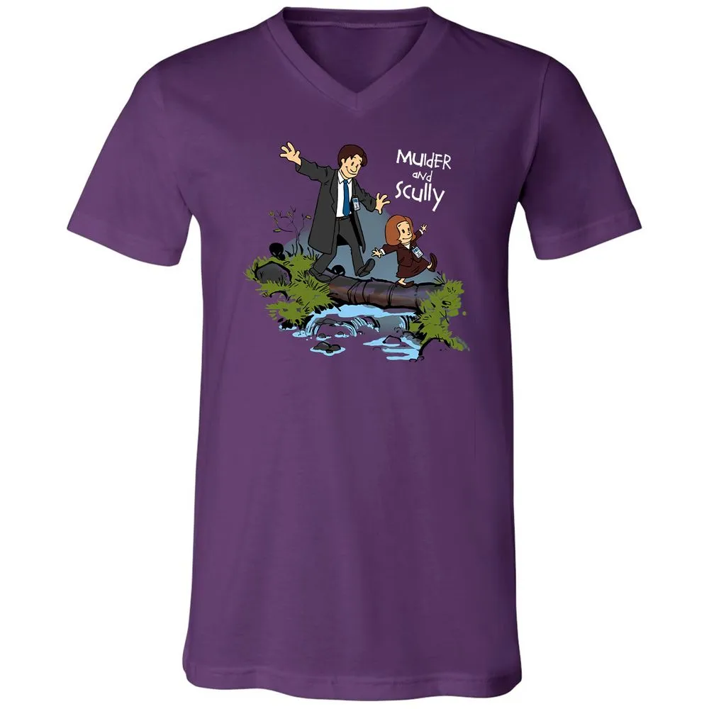 Unisex V-Neck T-Shirt - D8ASUAR5 - Team Purple - 9