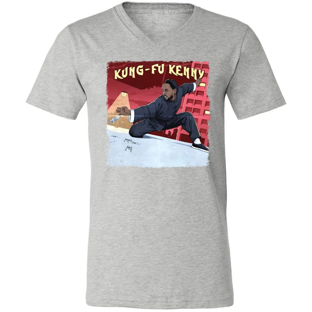 Unisex V-Neck T-Shirt - 7YE8R5FH - Athletic Heather - 7