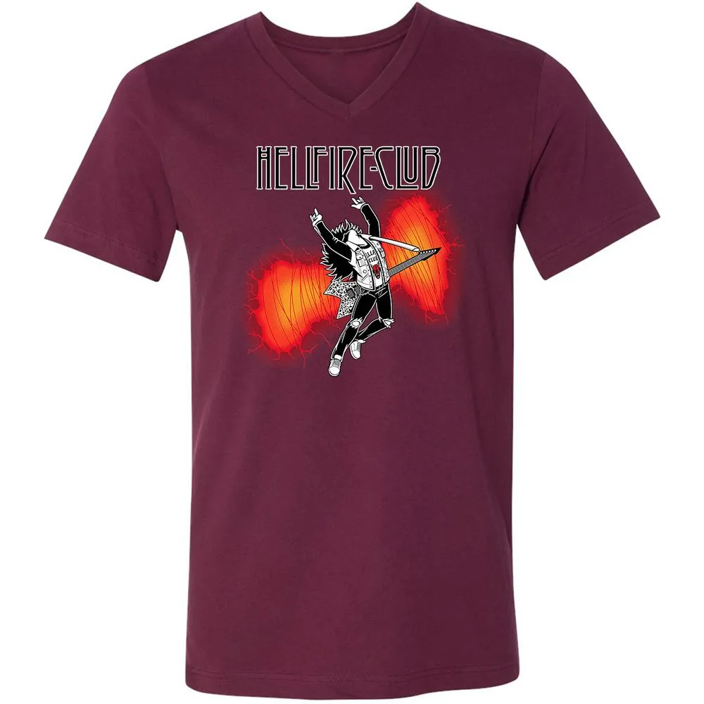 Unisex V-Neck T-Shirt - S2WP7BPH - Maroon - 6