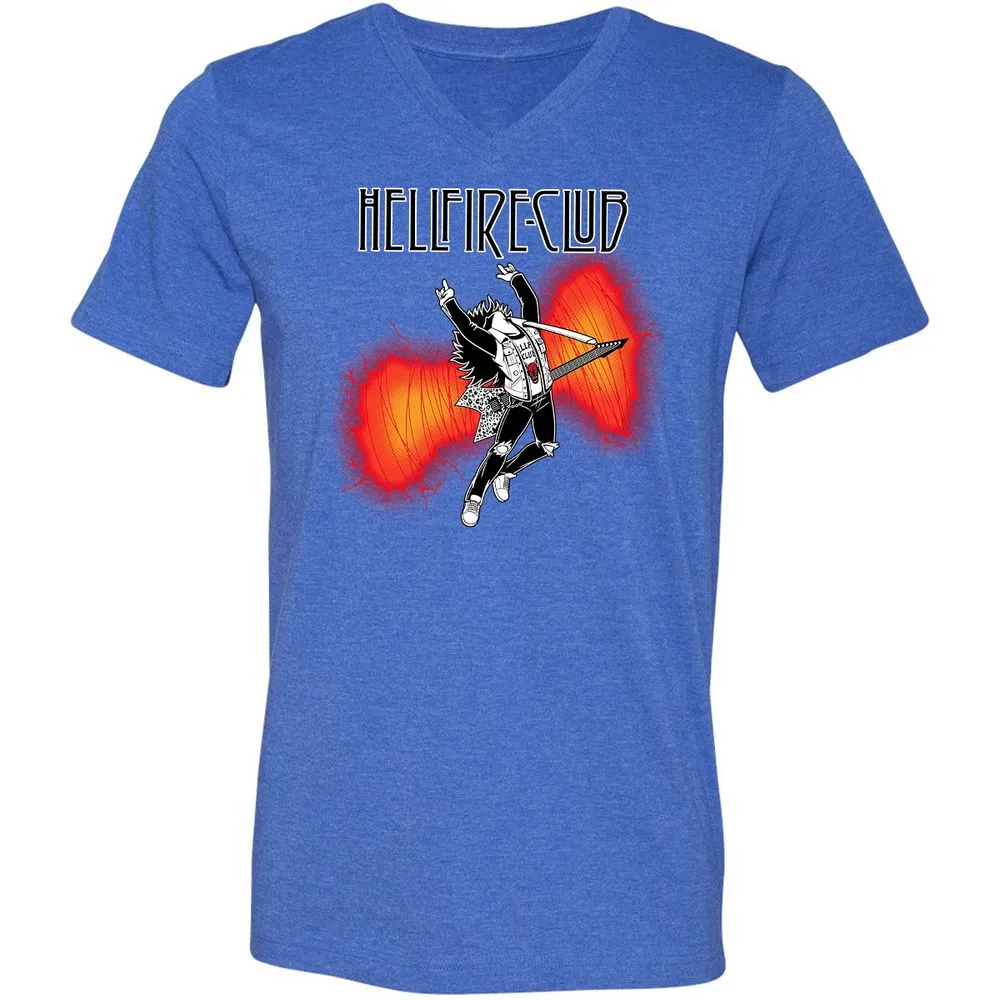 Unisex V-Neck T-Shirt - S2WP7BPH - Heather True Royal - 14