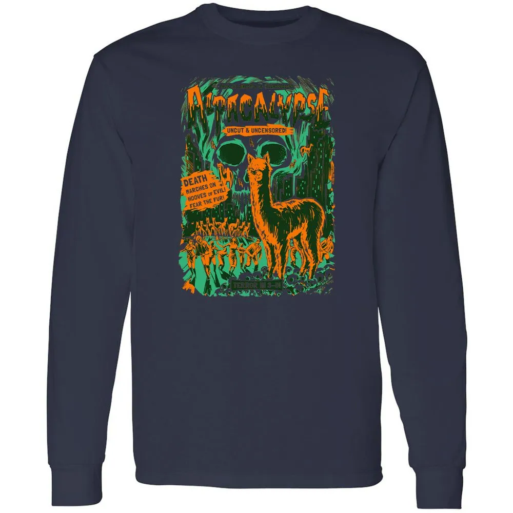 Long Sleeve T-Shirt - 4TF2AY5T - Navy - 2