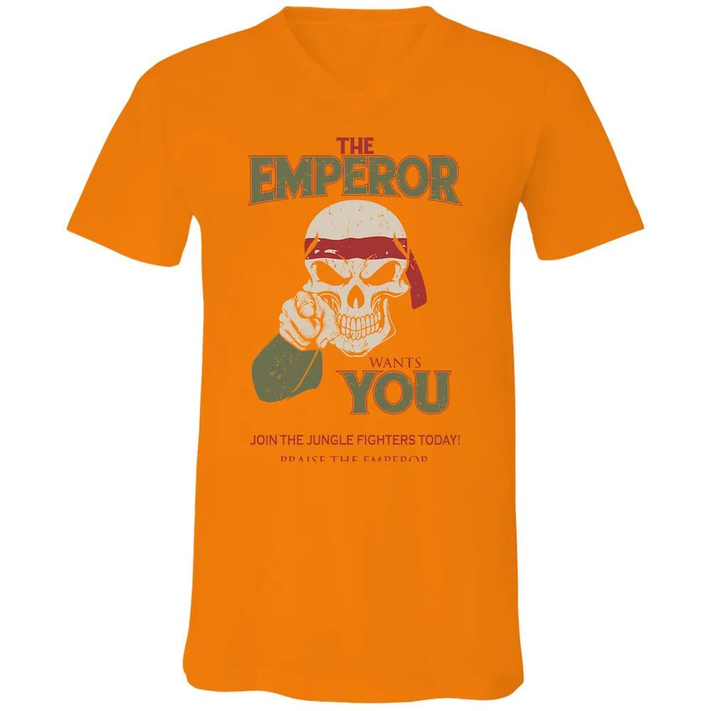 Unisex V-Neck T-Shirt - 1GTAUF2A - Orange - 11