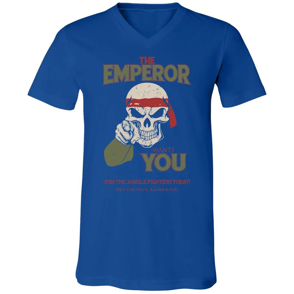 Unisex V-Neck T-Shirt - 1GTAUF2A - True Royal - 4
