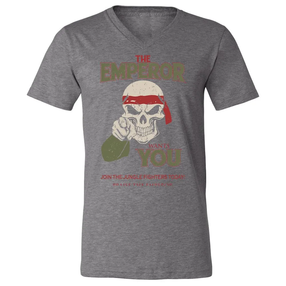 Unisex V-Neck T-Shirt - 1GTAUF2A - Deep Heather - 13