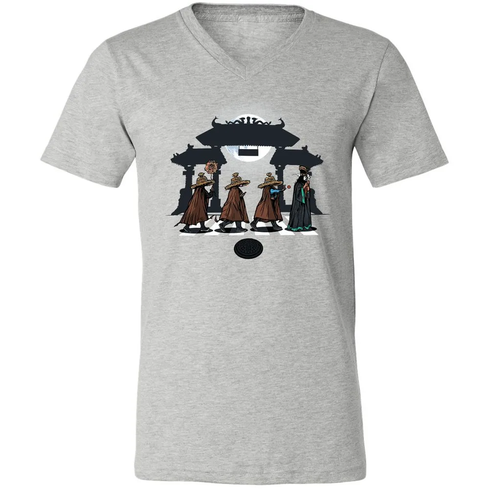 Unisex V-Neck T-Shirt - 912LZTRD - Athletic Heather - 7