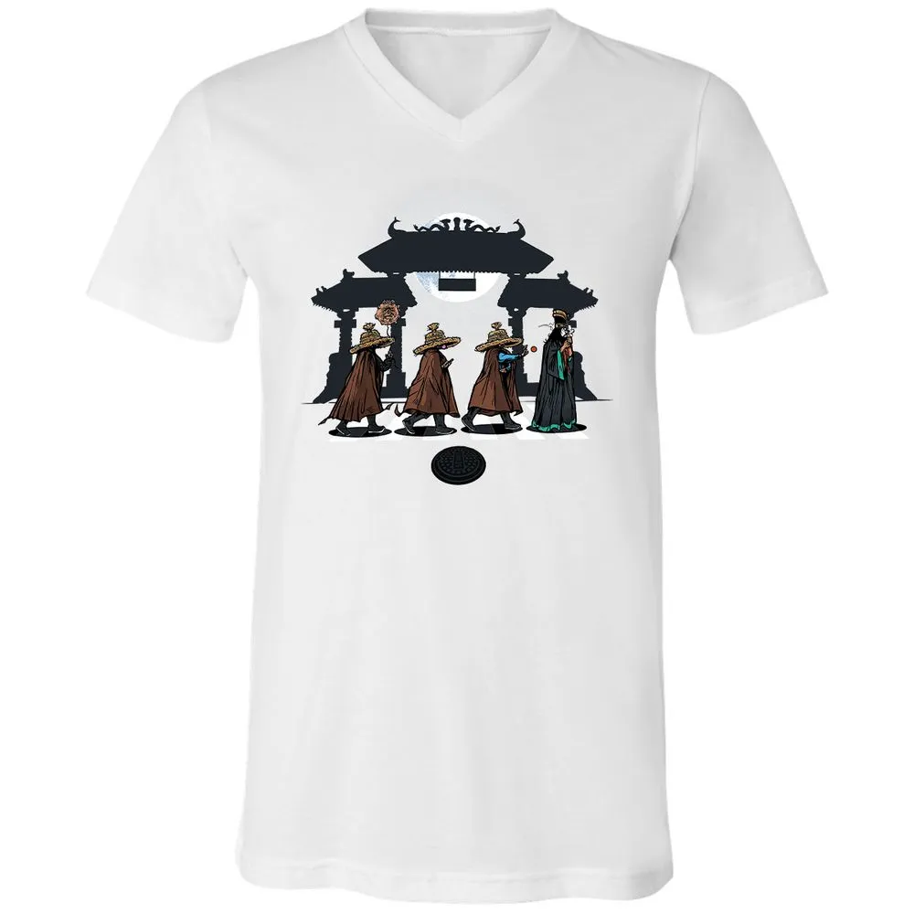 Unisex V-Neck T-Shirt - 912LZTRD - White - 5