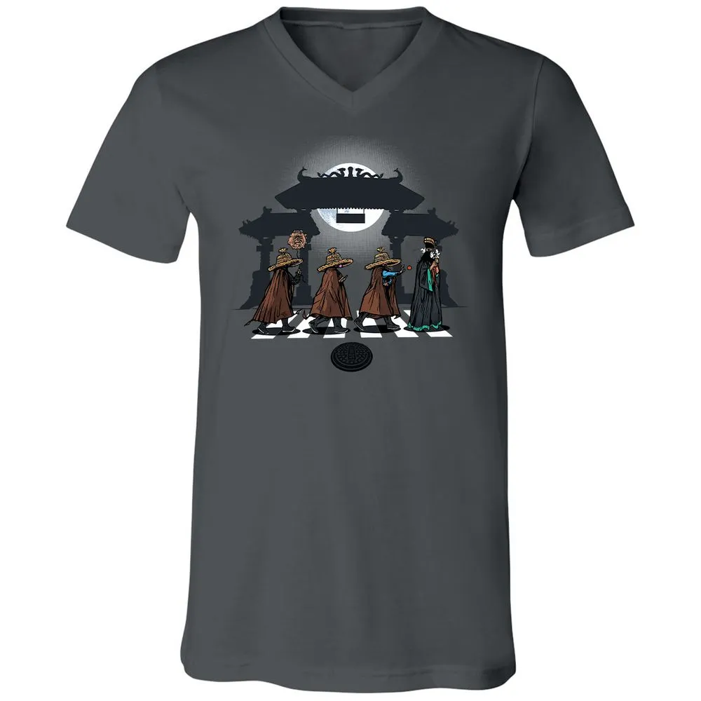 Unisex V-Neck T-Shirt - 912LZTRD - Asphalt - 12