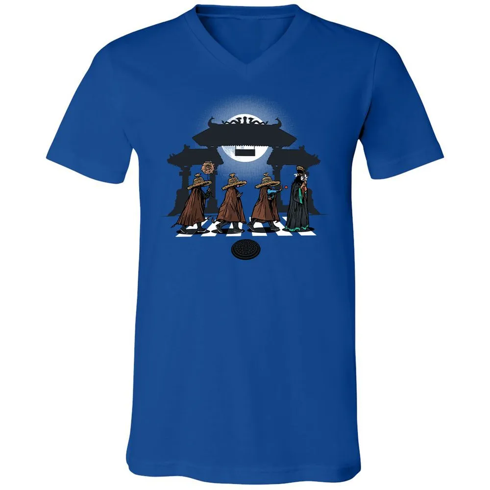 Unisex V-Neck T-Shirt - 912LZTRD - True Royal - 4