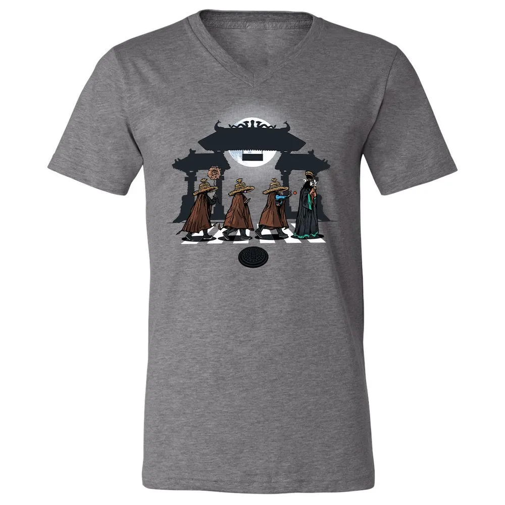 Unisex V-Neck T-Shirt - 912LZTRD - Deep Heather - 13